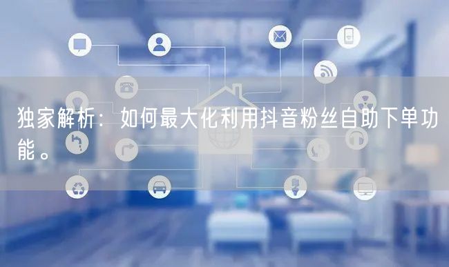 独家解析：如何最大化利用抖音粉丝自助下单功能。